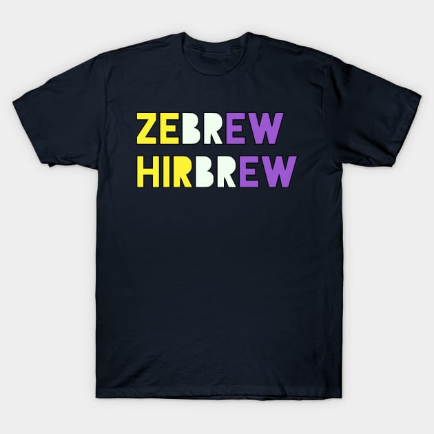 Zebrew/Hirbrew T-Shirt by dikleyt